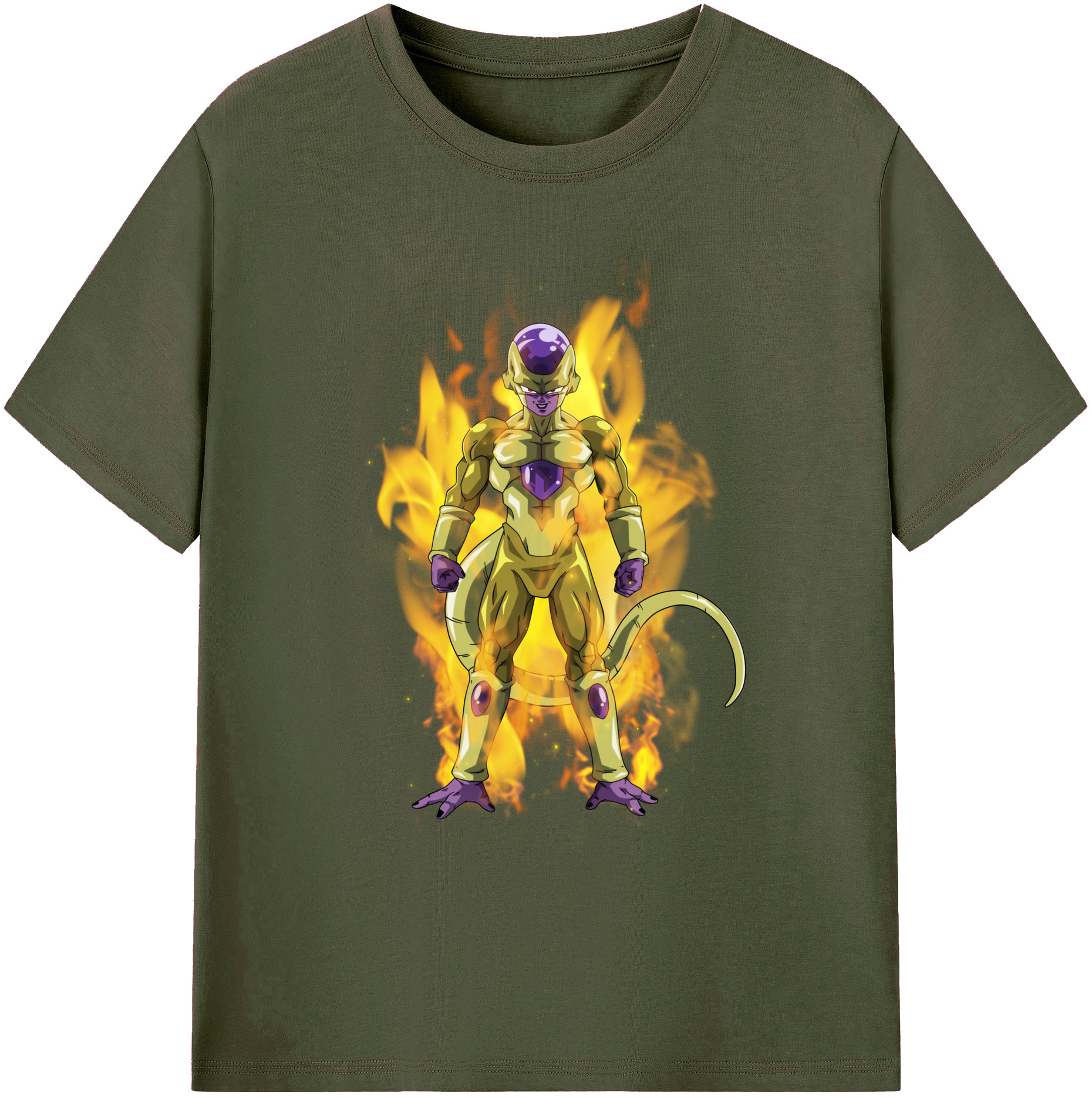 （画像用） ドラゴンボール フリーザ DRAGON BALL Frieza 綿100％ メンズ半袖Tシャツ｜肌触りやわらか＆通気性